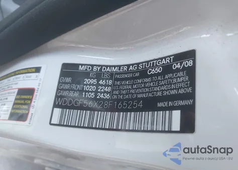 2008 Mercedes-Benz C 350 Sport from USA, damaged, VIN WDDGF56X28F165254